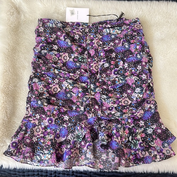 BNWT Isabel Marant Milendi Ruched Skirt - size 10 - Picture 5 of 12